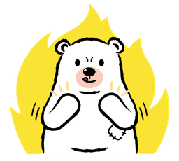 Auction bear mascot